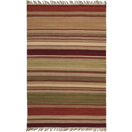 Safavieh 4 x 6 ft. Small Rectangle Contemporary Striped Kilim Red Area Rug STK313A-4